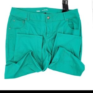 Lane Bryant Teal Skinny Jeans